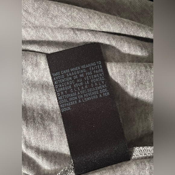 All Saints Gray Top Fringe Detail - Picture 6 of 6